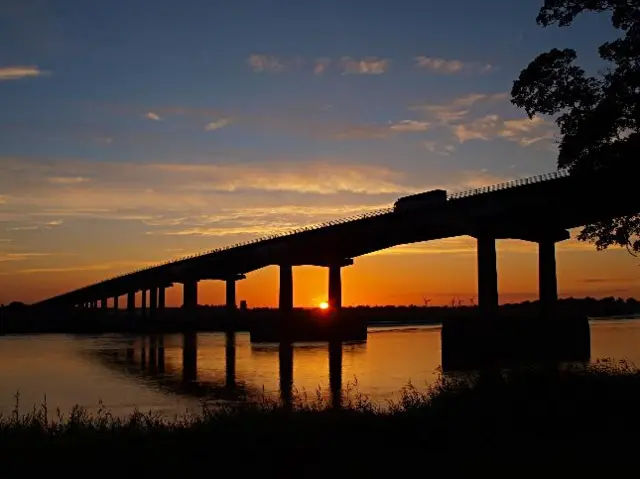 Sunrise, M62 Ouse Bridge, Goole