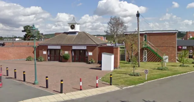 Race course entrance