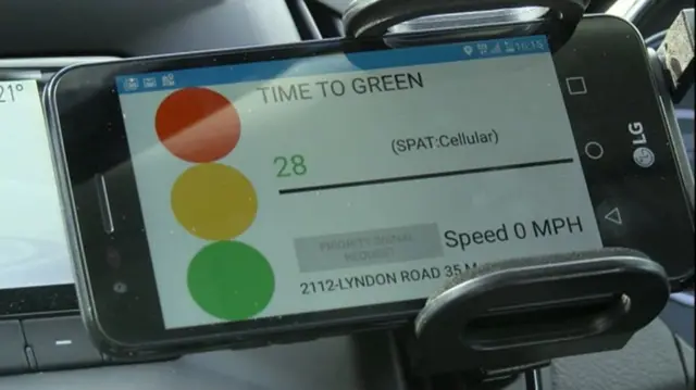 New traffic lights mart phone app