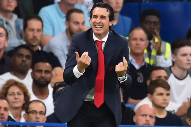 Arsenal boss Unai Emery