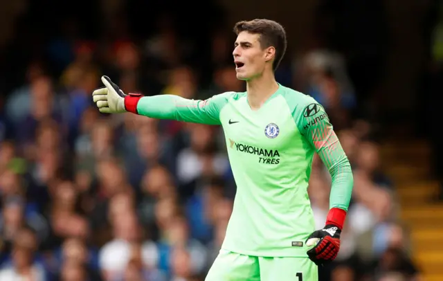 Chelsea"s Kepa Arrizabalaga