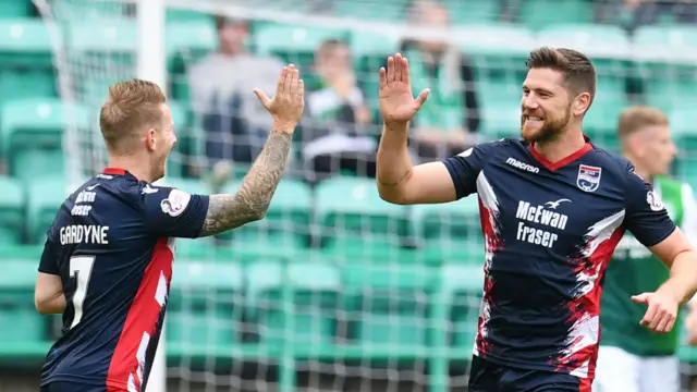 Michael Gardyne and Iain Vigurs celebrate