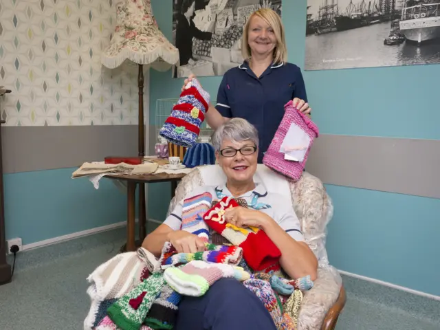 Clinical Support Worker Kerry Morten (sitting) and Fracture Clinic Sister Nicola Day (standing)