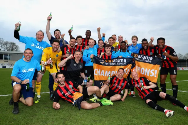 Macclesfield celebrate promotion