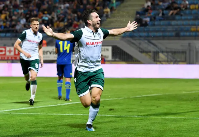 John McGinn celebrates scoring