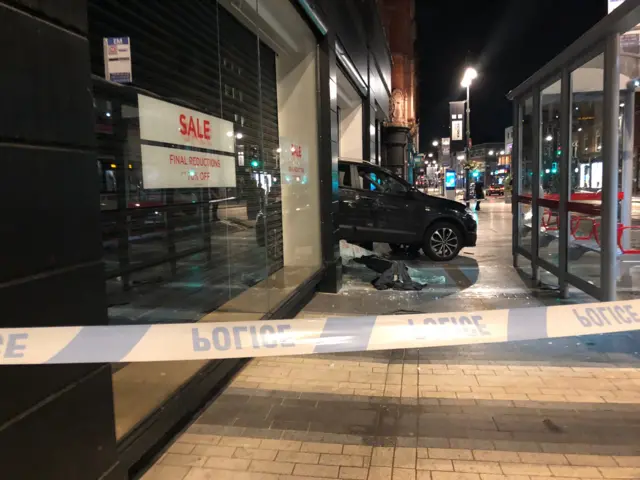 Scene of ram-raid