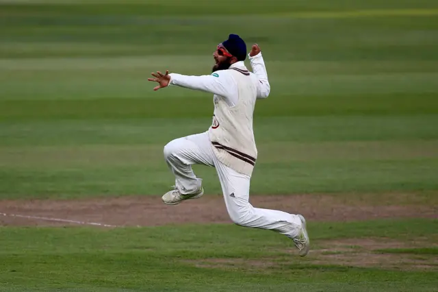 Amar Virdi celebrates