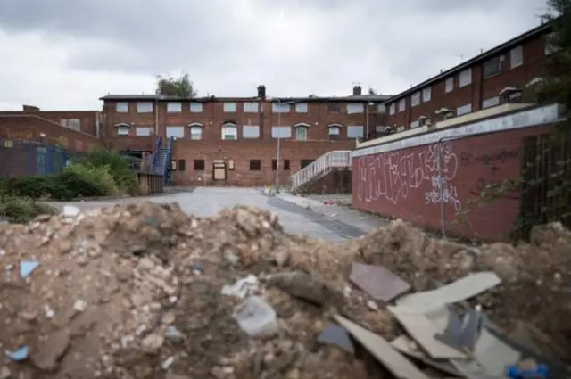 Derelict shopping centre