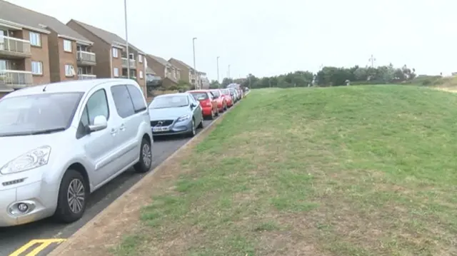 Parked cars in Eastbourne