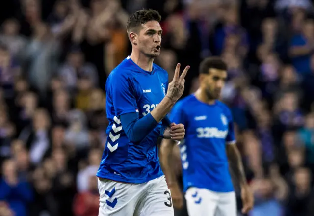 Rangers substitute Kyle Lafferty