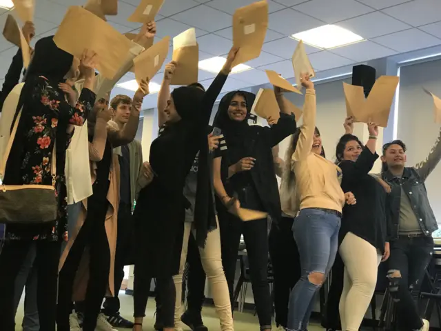 Celebrating GCSE students