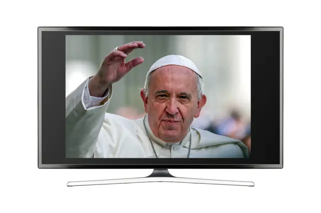 Pope Francis on TV