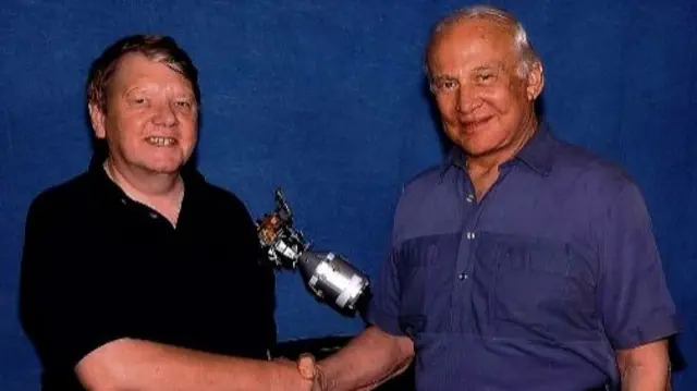 Phill Parker and Buzz Aldrin