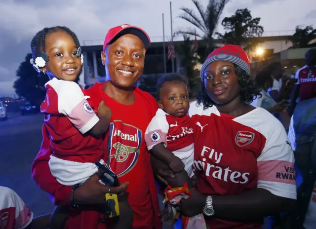 Liberian Arsenal fans