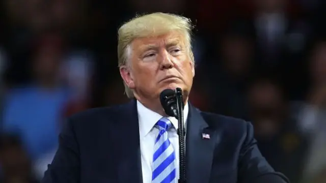 President Donald Trump speaks at a rally at the Charleston Civic Center on August 21, 2018 in Charleston, West Virginia