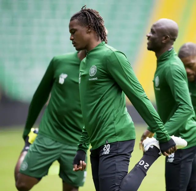 Celtic defender Dedryck Boyata in training