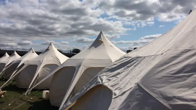 Tents at the showground