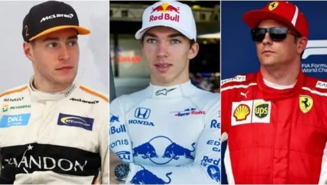 Vandoorne, Gasly, Raikkonen