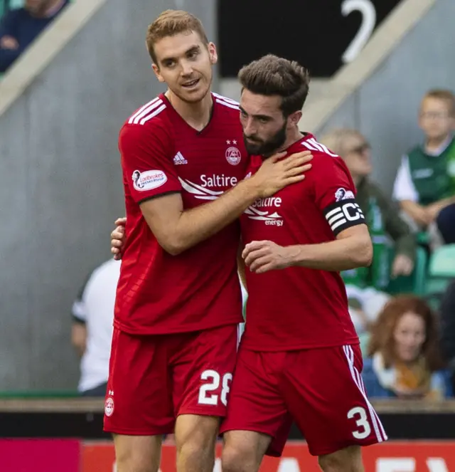 Tommie Hoban (left) and Graeme Shinnie