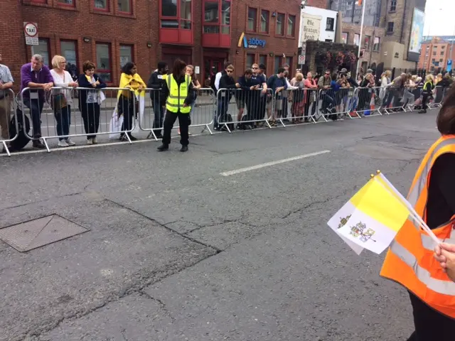 Sparse crowd for the Pope in Dublin