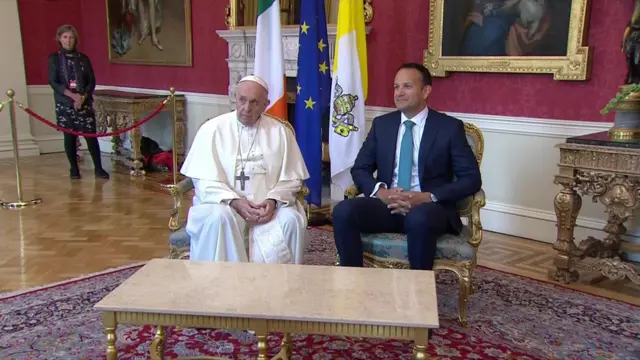 Pope Francis and Leo Varadkar