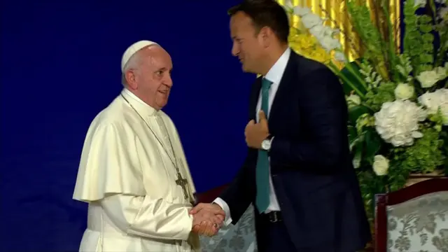 Pope Francis and Leo Varadkar