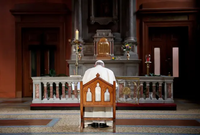 Pope Francis at St Mary's Pro Cathedral