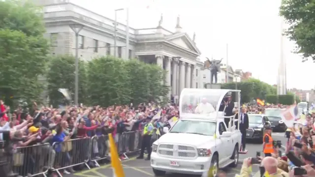 Pope Francis outside the GPO