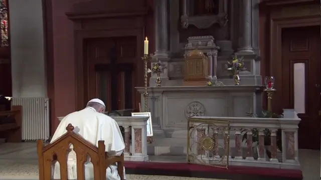 Pope praying