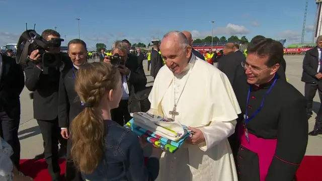 Jane Boland meets Pope Francis