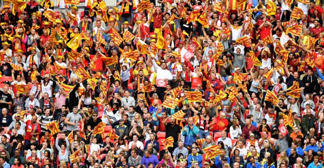 Catalans fans at Wembley