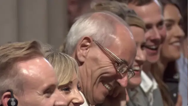 Pope speaking at St Mary's Cathedral