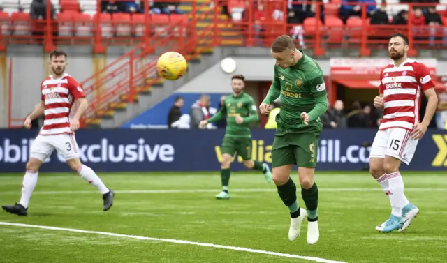 Leigh Griffiths scores for Celtic against Hamilton