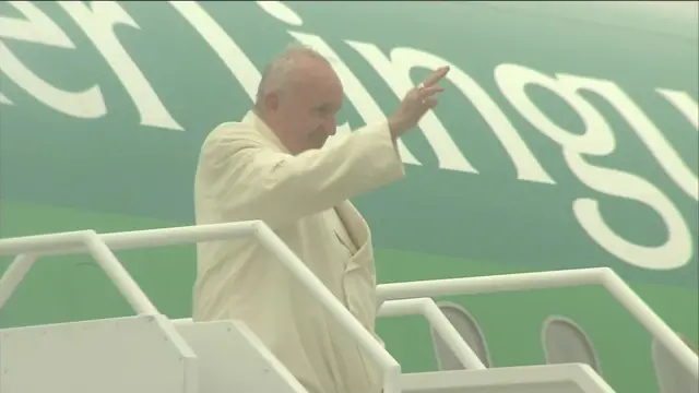 Pope arrives in Knock