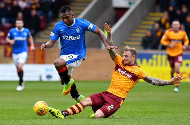 Alfredo Morelos and Richard Tait