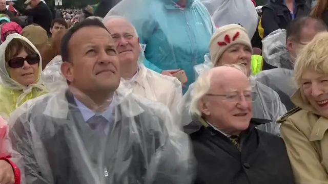 Leo Varadkar, Michael D Higgins, Sabina Higgins