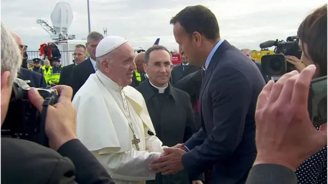 Leo Varadkar and Pope Francis