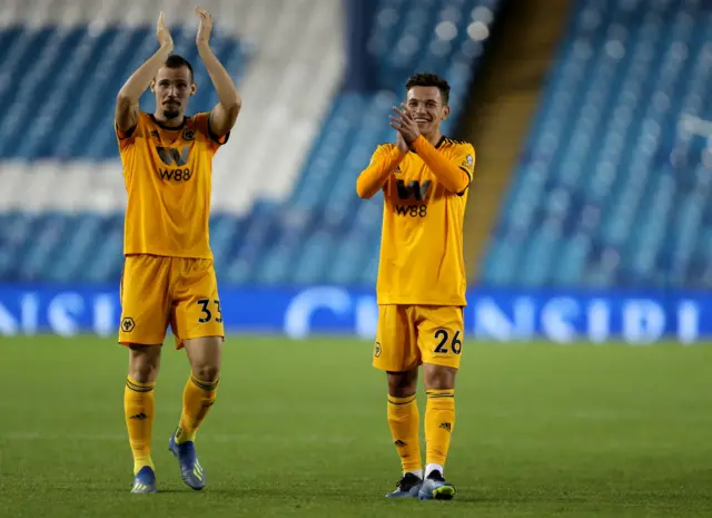 Leo Bonatini and Pedro Goncalves celebrate