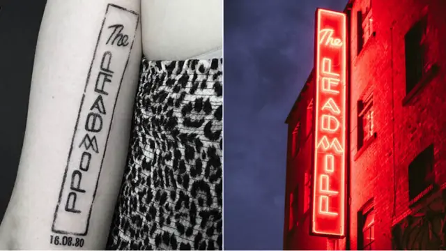 Leadmill tattoo and sign