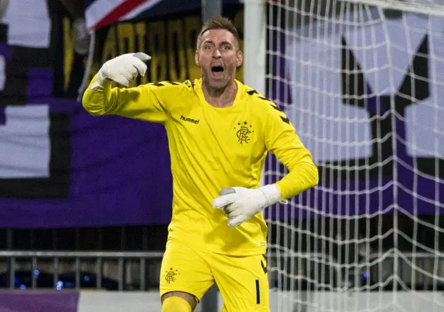 Rangers goalkeeper Allan McGregor