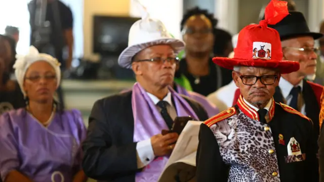 Namibians attending the service in Berlin, Germany