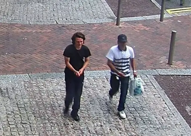 CCTV of two men