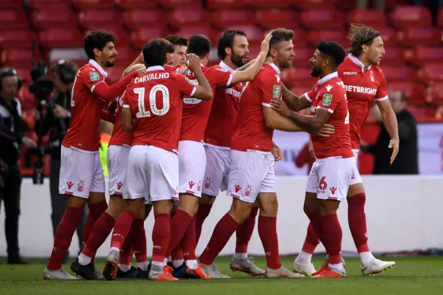 Nottingham Forest celebrate