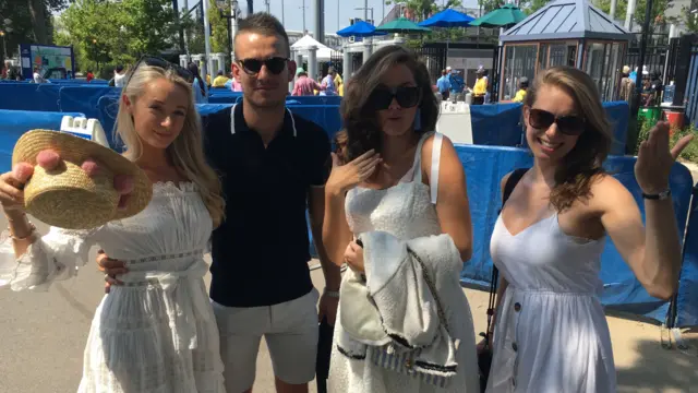 British fans at the US Open