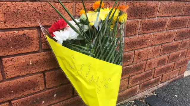 Flowers in a yellow bag