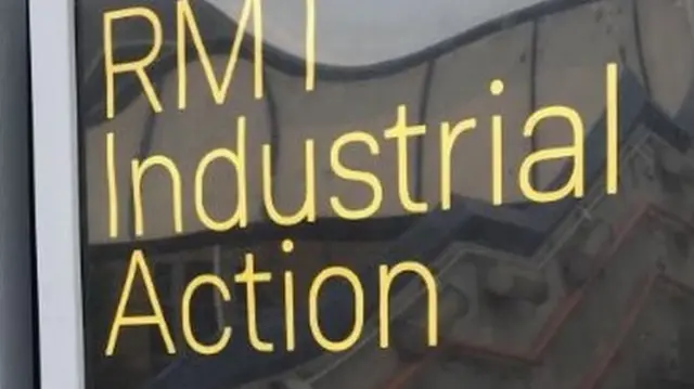 RMT strike action sign