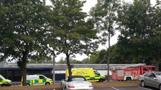 Emergency services at Halesfield