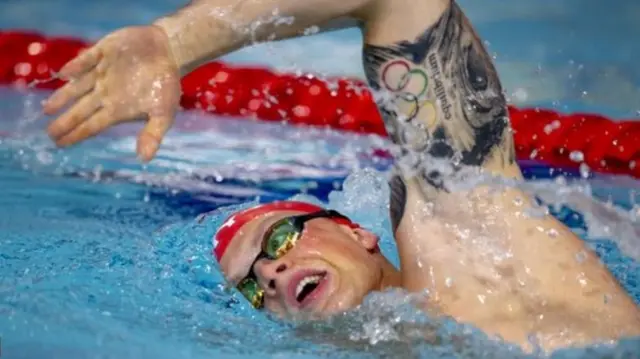 Adam Peaty in action