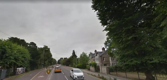 A section of Hills Road in Cambridge