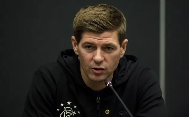 Rangers manager Steven Gerrard